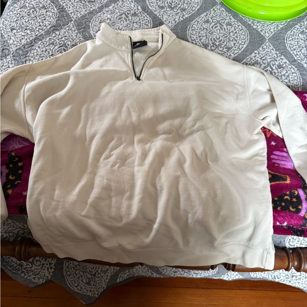 Nike Cream Quarter-Zip Sweatshirt